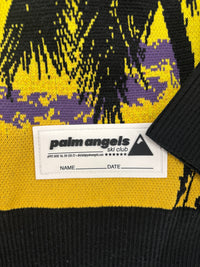 Palm Angels Womens Sunset Turtleneck Sweater Purple Black Size Large