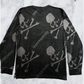 Mastermind Vs. Bape Velour Black All Over L/S Shirt Size Small