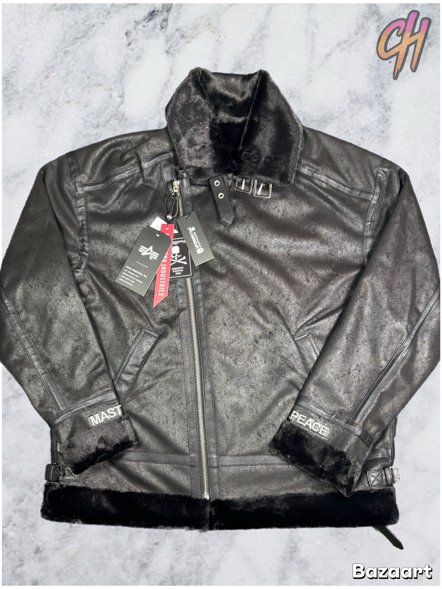 Mastermind X Alpha Industries MMW Riders Jacket Size XL (MSRP: $1,230)