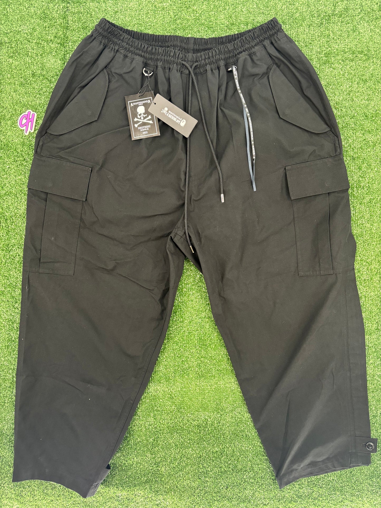 Mastermind World Black Chino Cargo Pants Size Large (MSRP: $1,574)