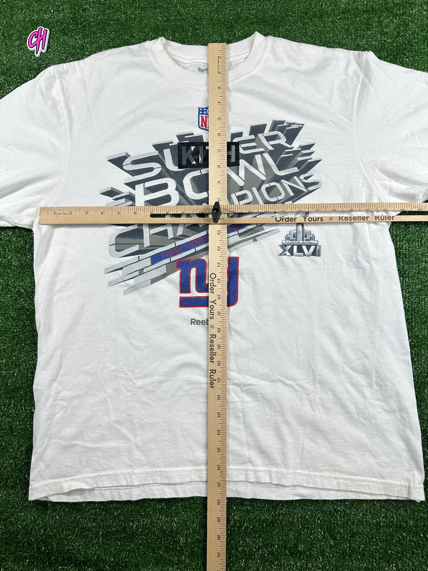 Reebok NFL New York Giants Super Bowl T-Shirt (USED) - Size XL