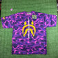 BAPE X Jessie Reyez Purple Shark Camo T-Shirt Size Large
