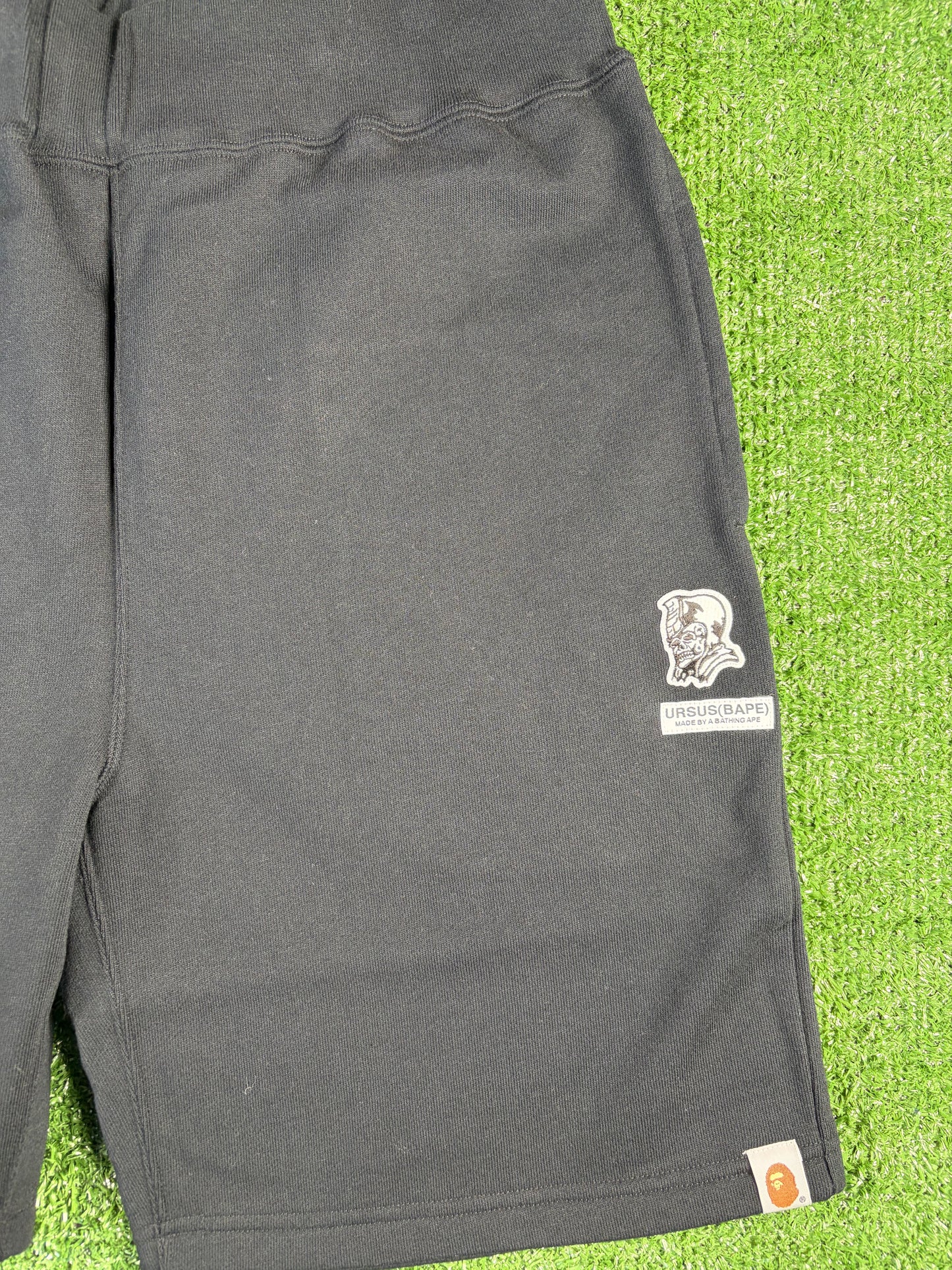 Bape X Ursus Black Cotton Sweatshorts Size Large