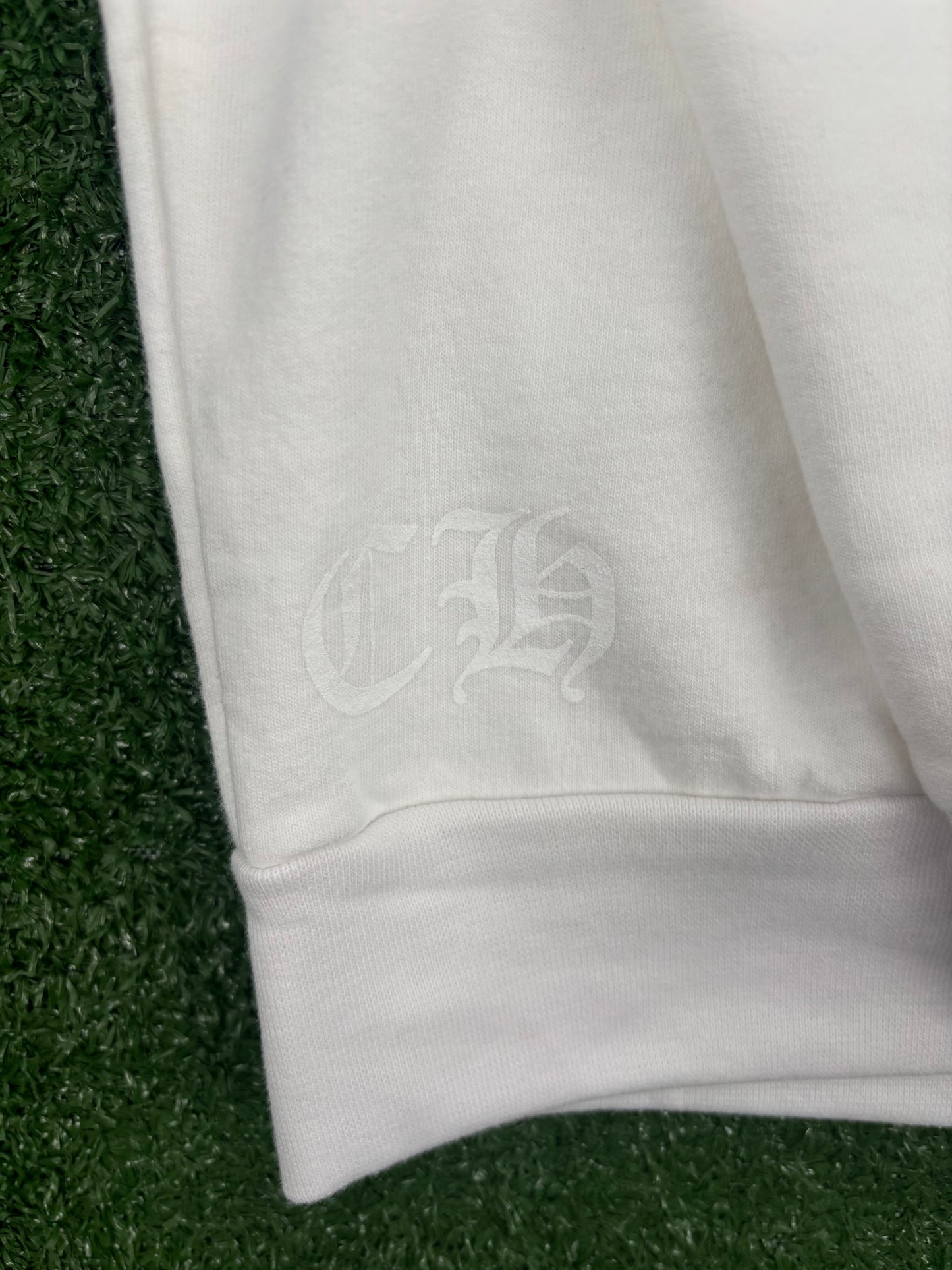 Chrome Hearts "Love You" Letter White Crewneck Sweater Size Large