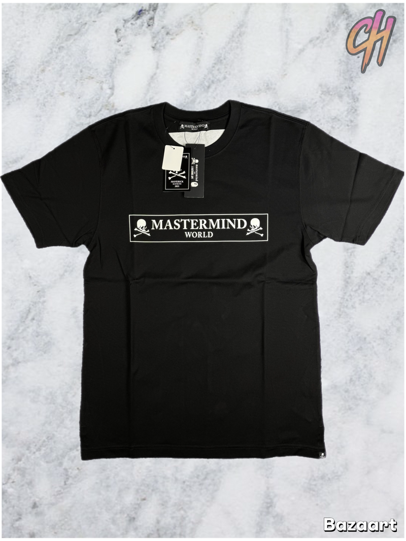Mastermind Vs. Bape Boxed Logo Black S/S T-Shirt Size Small