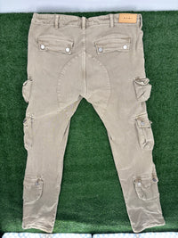 MNML Multi-Pocket Beige Cargo Pants Size 36 (Gently Used)