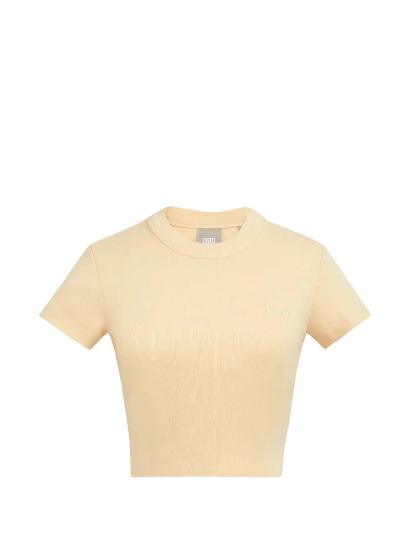Kith Women's Mulberry Tee Ii - Light/Pastel Yellow XL