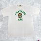 BAPE Christmas College White/Green T-Shirt Size Medium