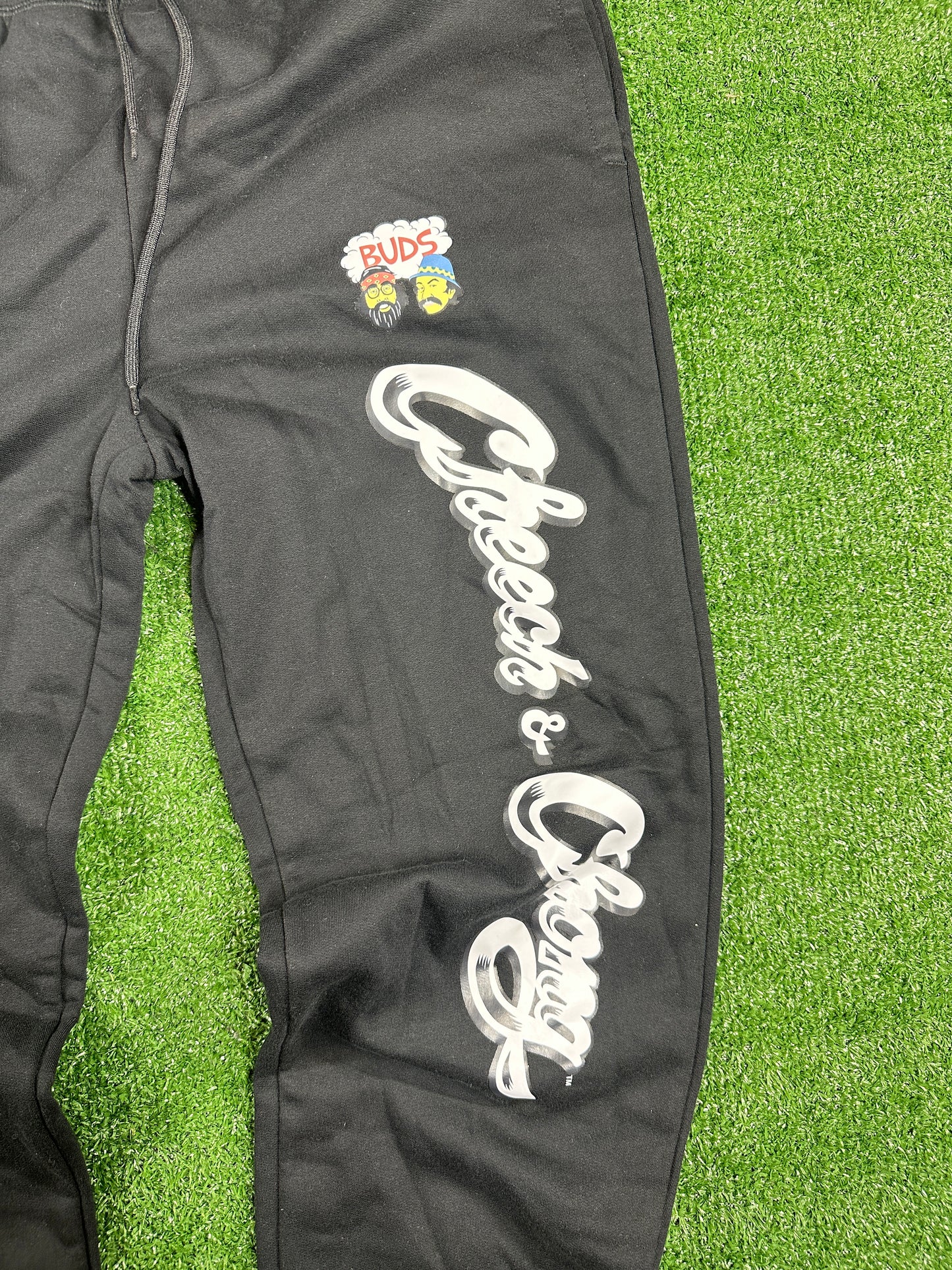 Cheech & Chong Official Merch Full Black Sweatsuit - Size Medium