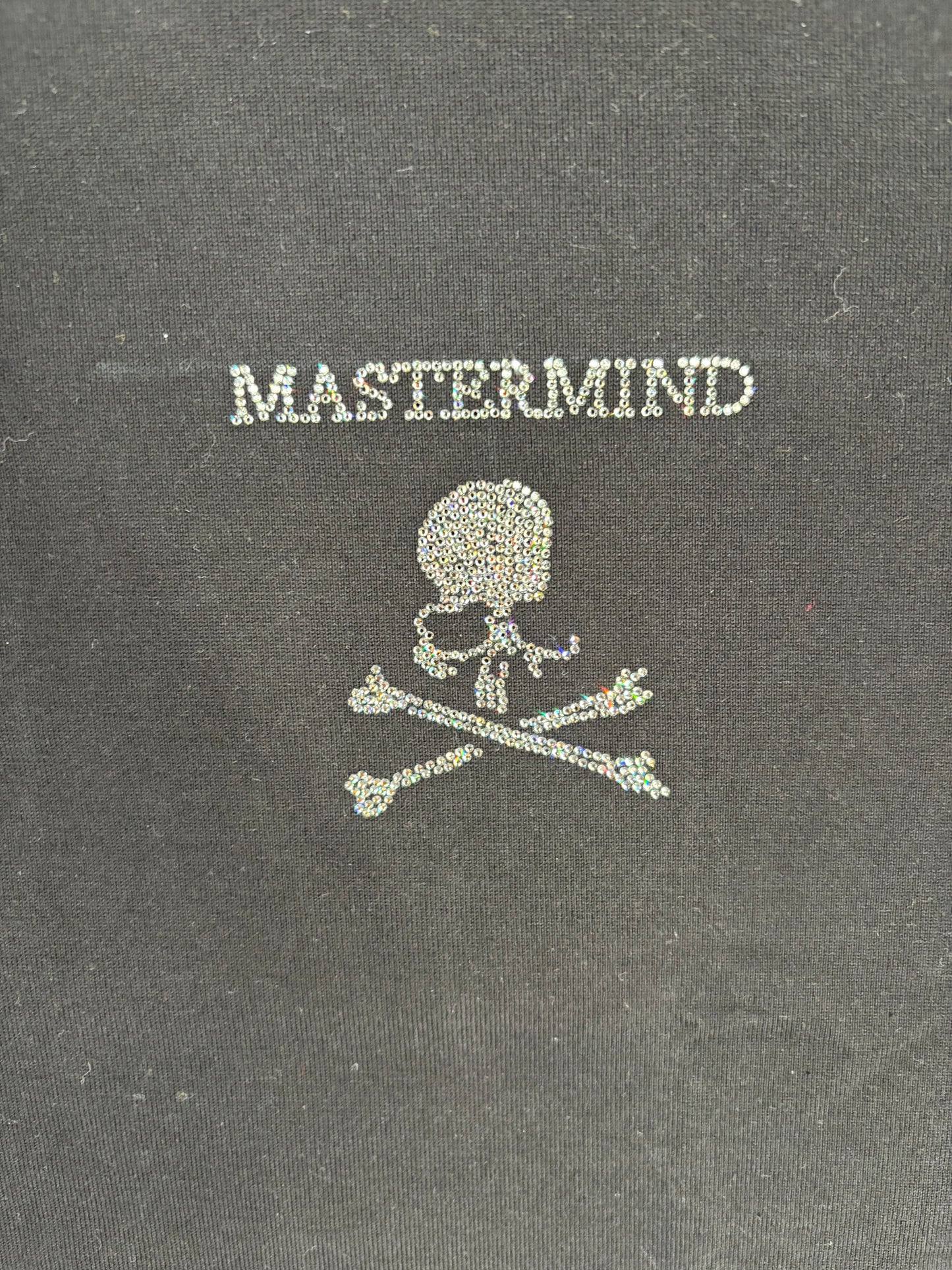 Mastermind World X Swarovski Heavyweight Black T-Shirt Size Medium (MSRP: $1,300)