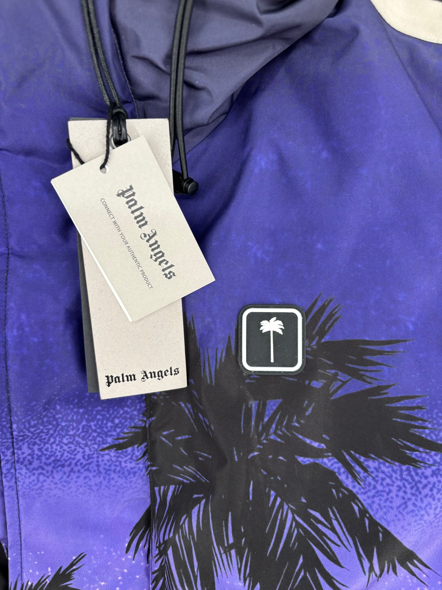 Palm Angels 'Palm Sunset' Track Ski Jacket Size XL (MSRP: $1,775.00)