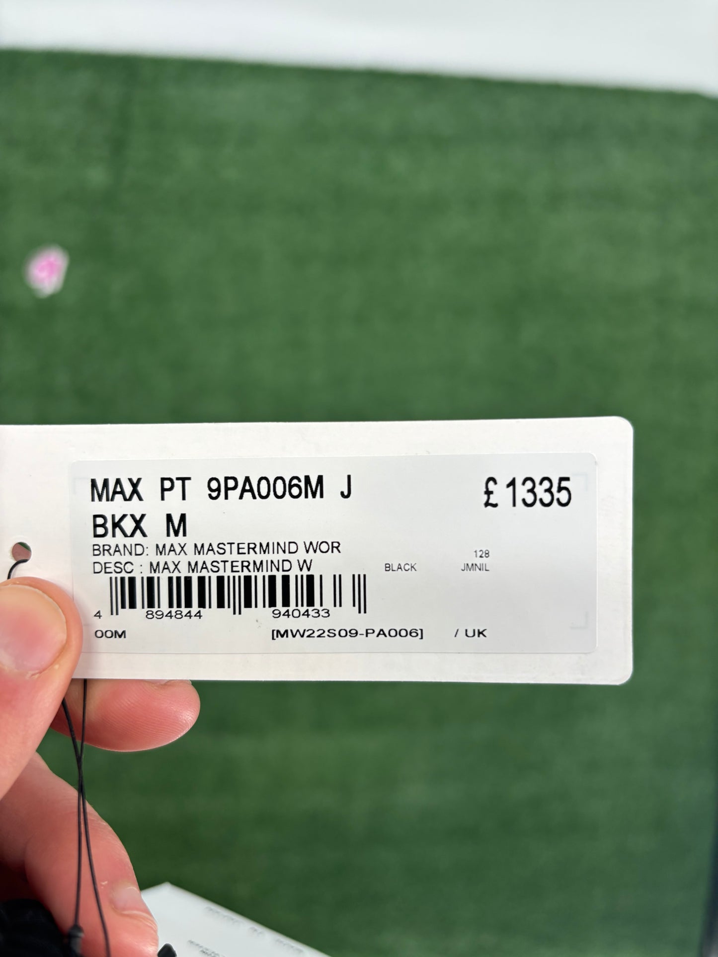 Mastermind World Black Chino Cargo Pants Size Large (MSRP: $1,574)