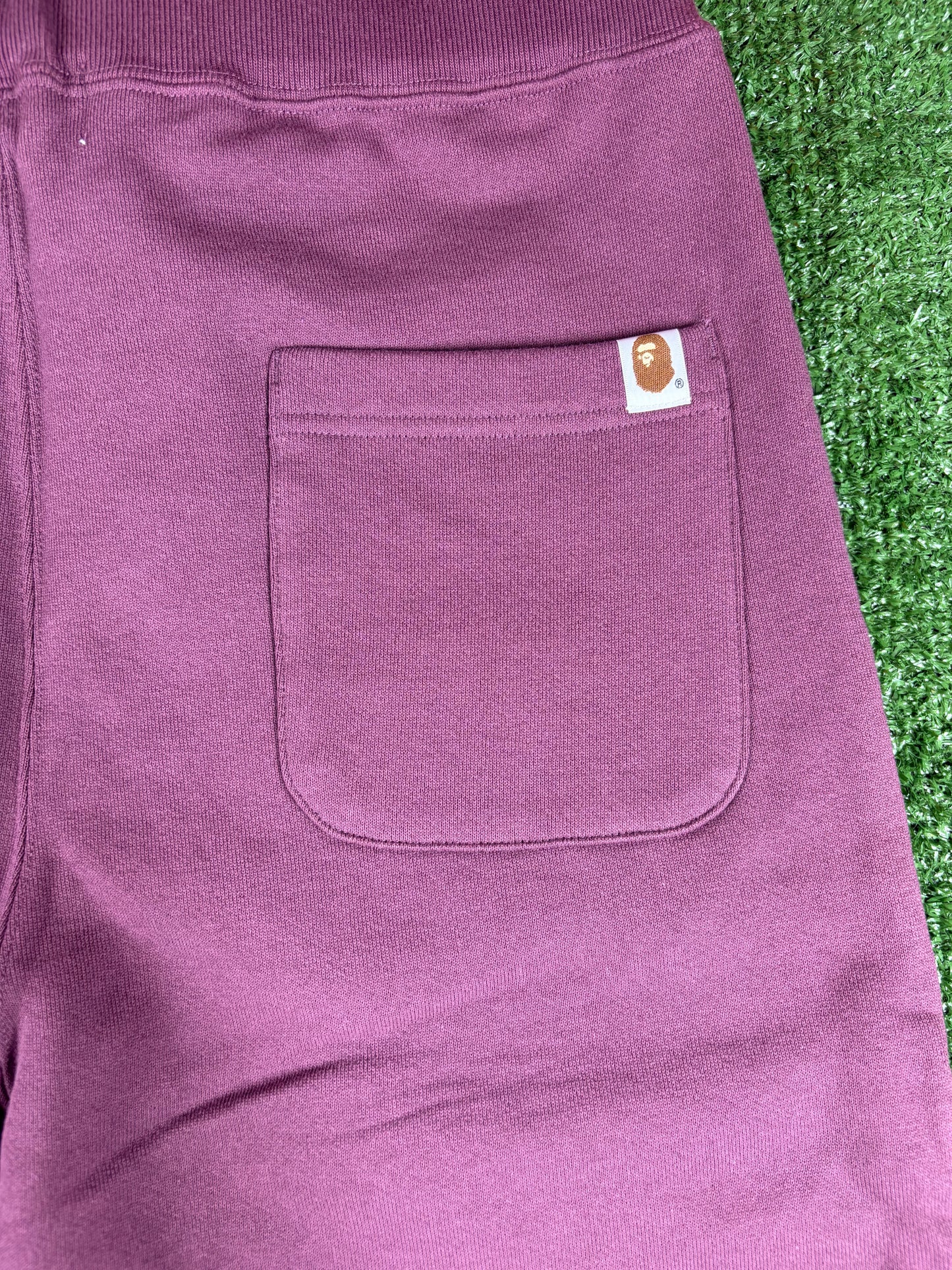 Bape Shark Burgundy Slim Fit Sweatpants Size Large