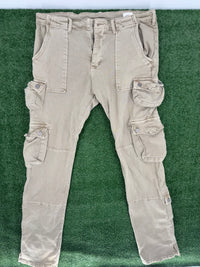 MNML Multi-Pocket Beige Cargo Pants Size 36 (Gently Used)