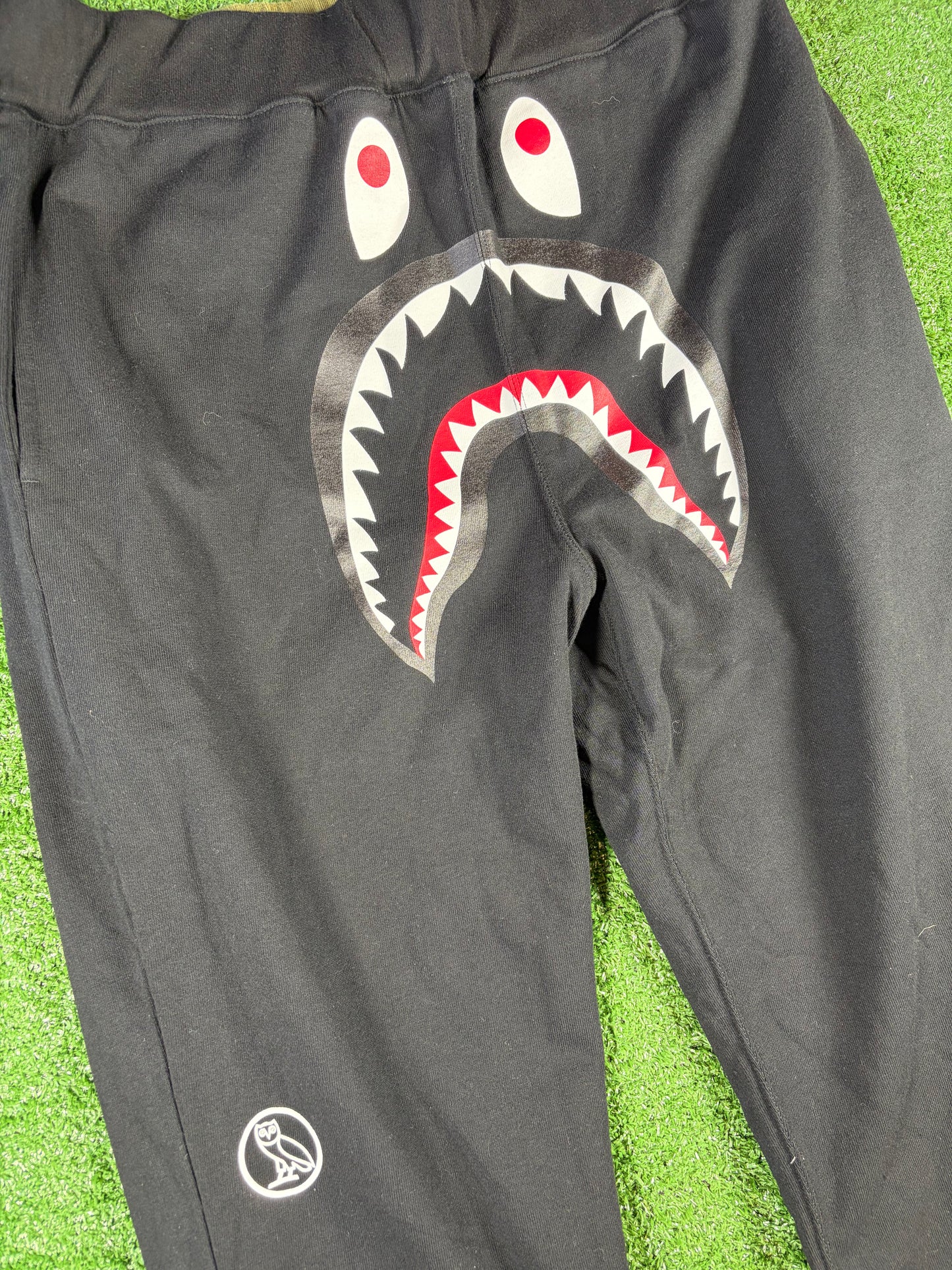 BAPE x OVO Woodland Camo Shark Reversible Sweatpants XXL