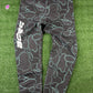 Bape Text Code Camo Black Jogger Sweatpants Size Large
