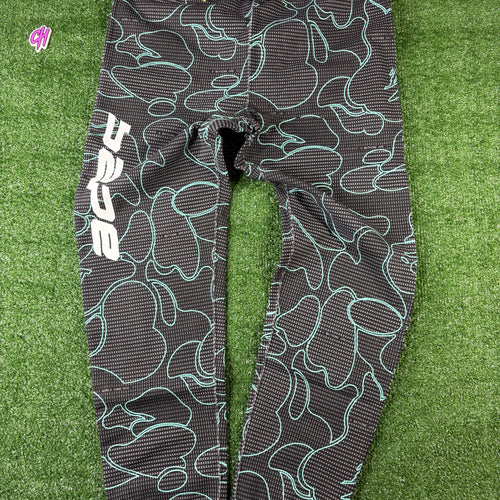 Bape Text Code Camo Black Jogger Sweatpants Size Small