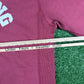 BAPE College Logo Burgundy Crewneck Sweater Size Large