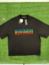 Mastermind World Boxy Faded Logo Black T-Shirt Size Medium (MSRP: $1129.00)