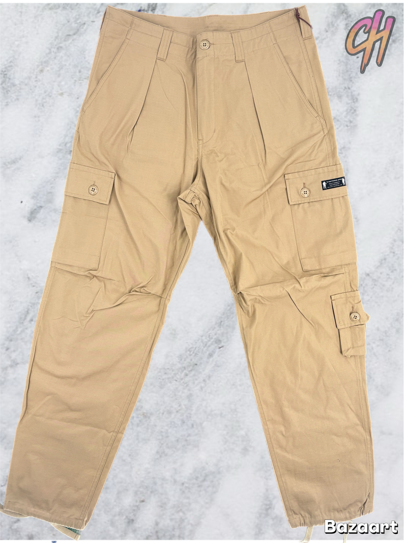 Bape 'Dev-Ops' Beige Cargo Pants Size Medium