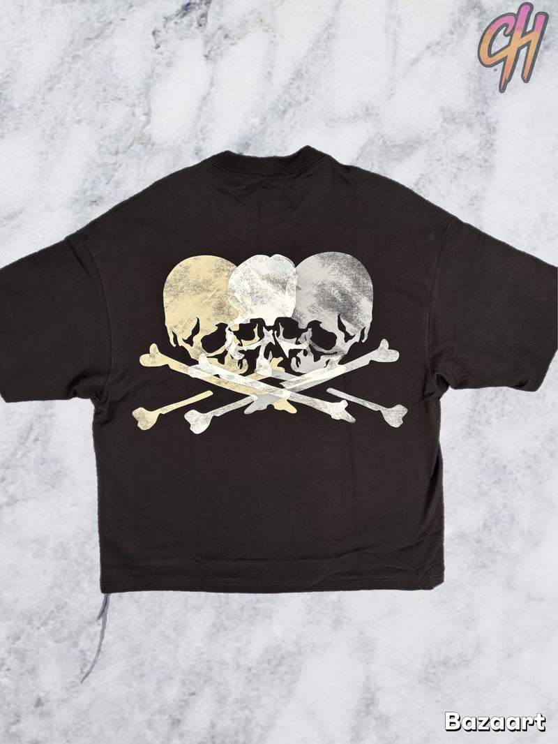 Mastermind World Boxy Faded Logo Black T-Shirt Size Medium (MSRP: $1129.00)