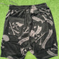 Mastermind World All Over Skull Velour Black Sweatshorts Size Large (MSRP: $1,290)