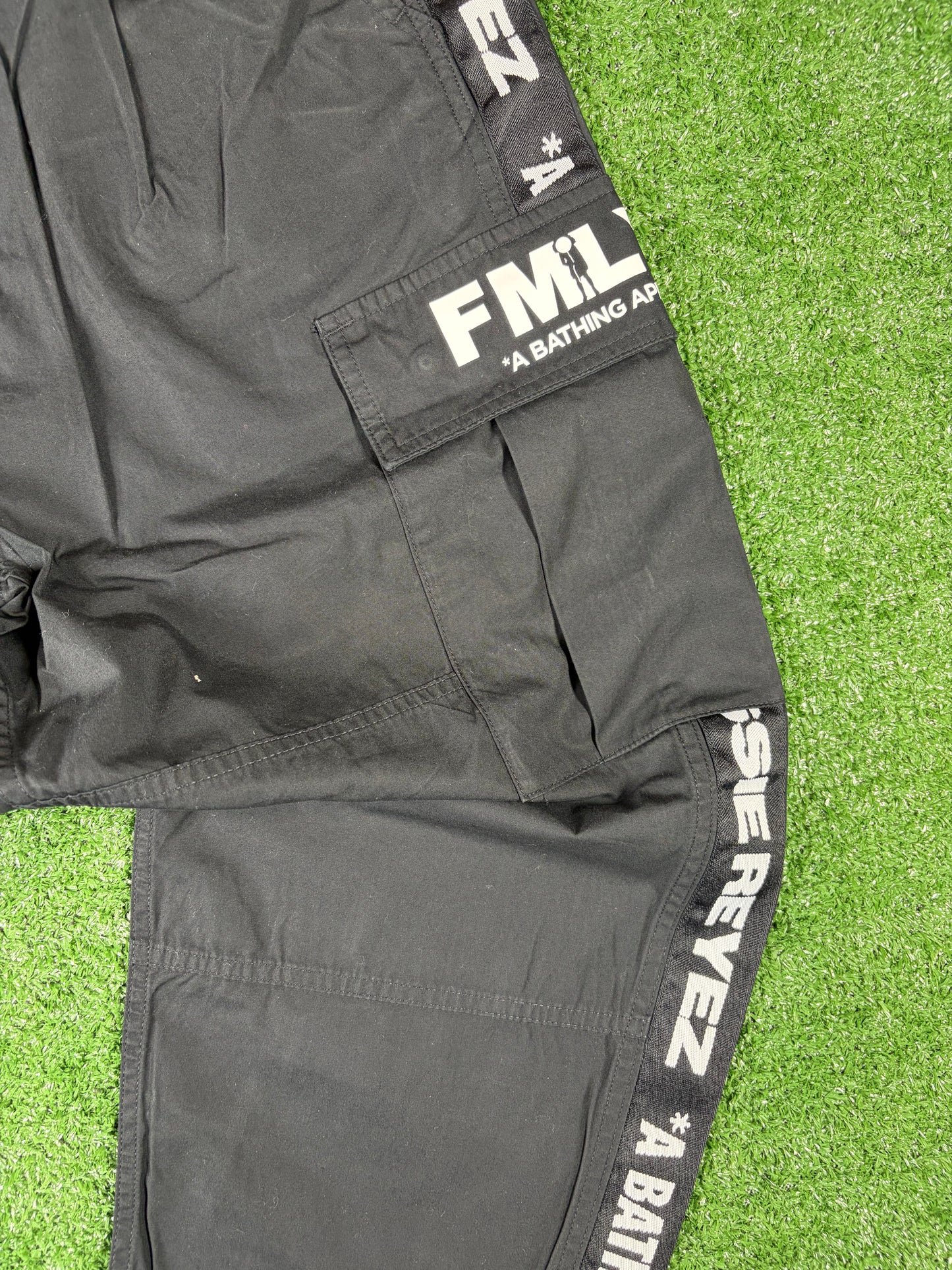 Bape X Jessie Reyez 6 Pocket Black Cargo Pants Size Small