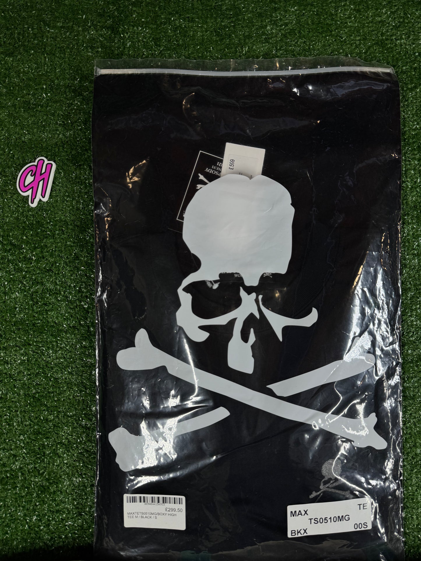 Mastermind World Boxy High Black S/S T-Shirt Size Small