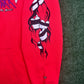Chrome Hearts Matty Boy "Sadistic Lipstick" Red Pullover Hoodie Size XL