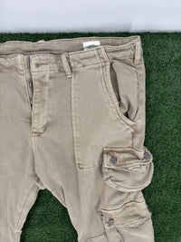 MNML Multi-Pocket Beige Cargo Pants Size 36 (Gently Used)