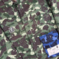 BAPE X Undefeated Color Camo Flannel Jacket Size XL
