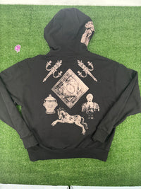 Givenchy Men's Boxy 'Tarot' Black Full-Zip Hoodie Size XXL