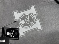 Mastermind World Vs. Bape All-Over Embroidered Grey Hoodie Size Medium