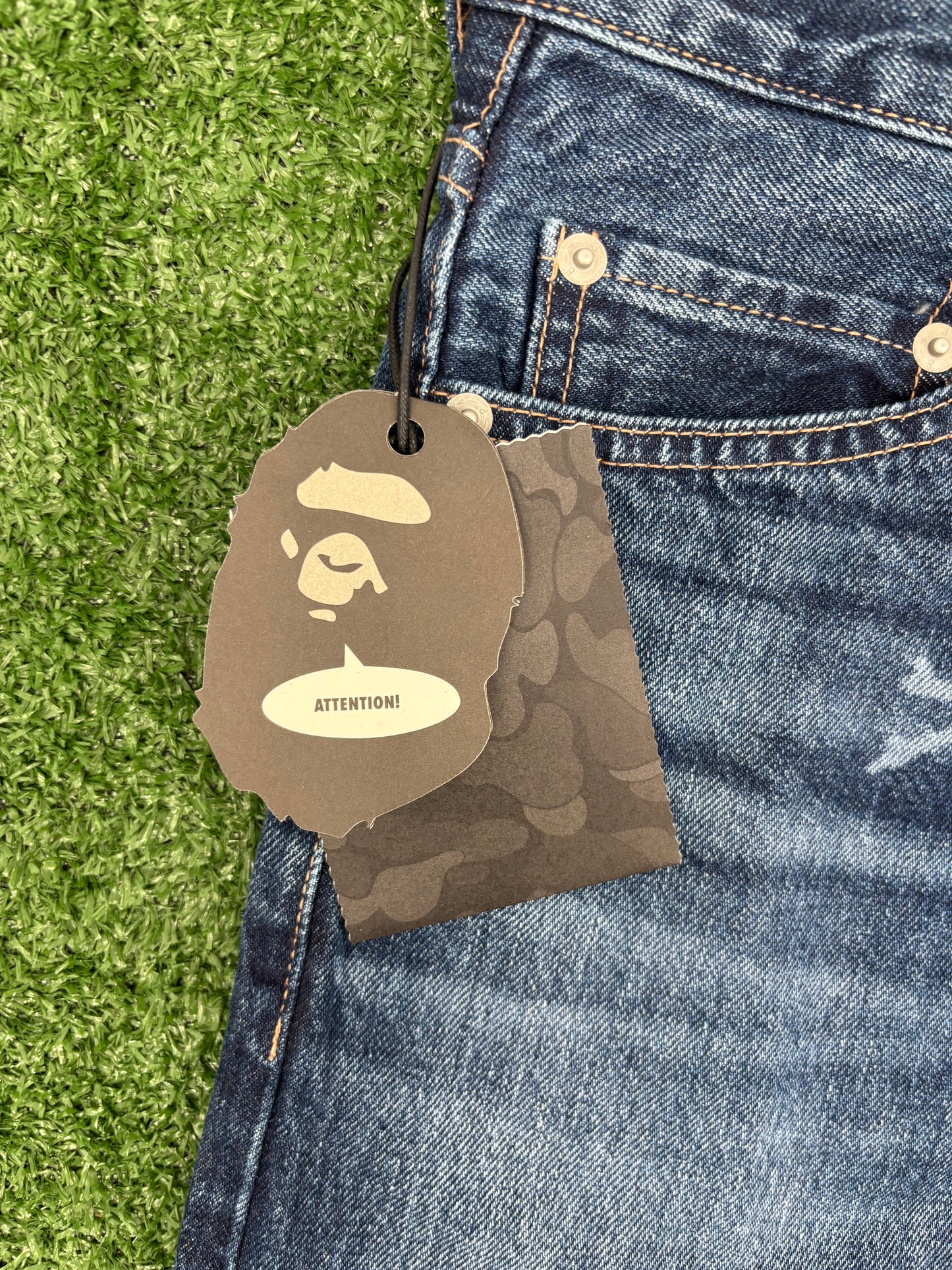 Bape X Mastermind 11th Anniversary Indigo Denim Pants Size Large (MSRP: $680)