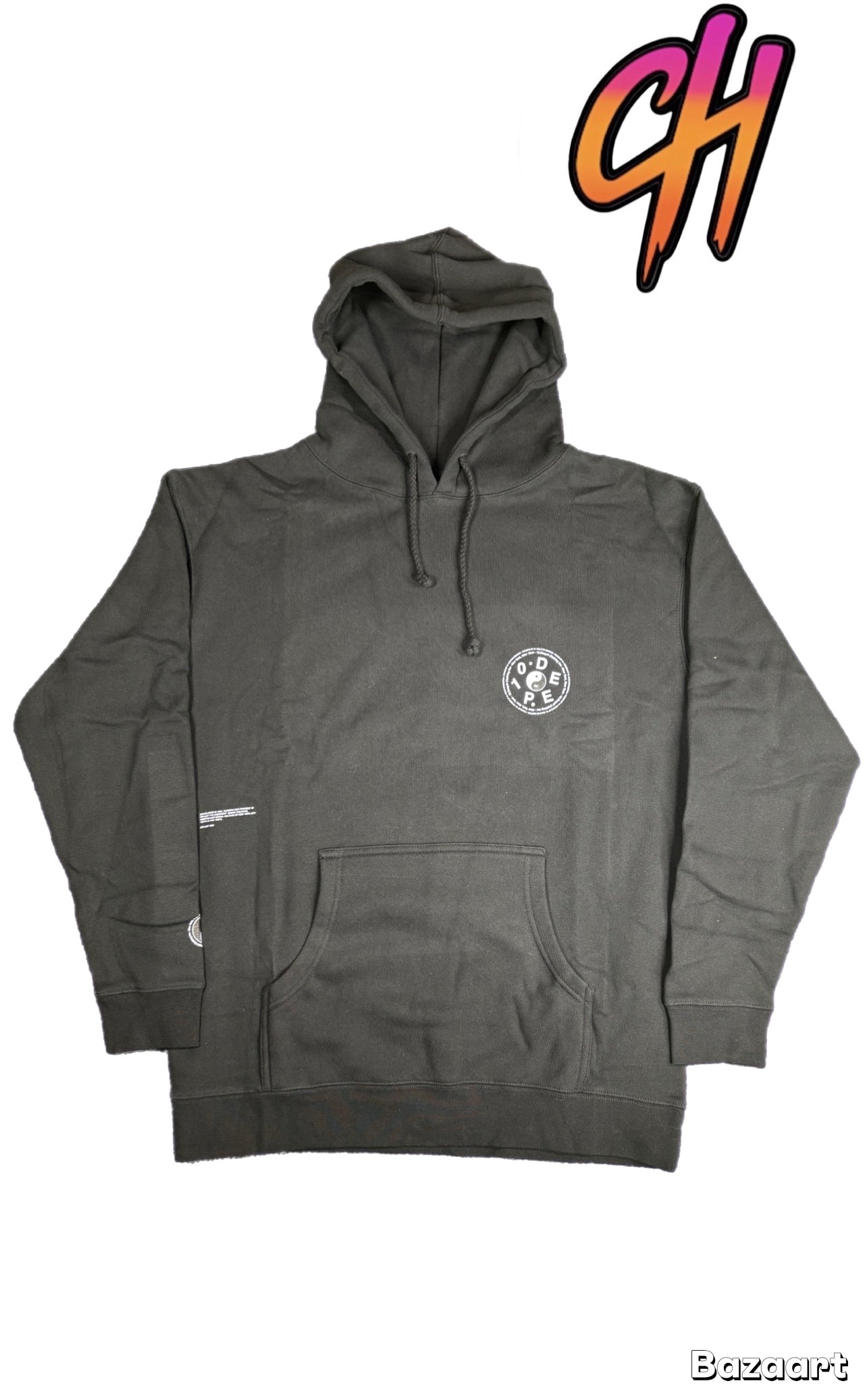 10 Deep ‘Rise & Fall’ Black Pullover Hoodie Brand New