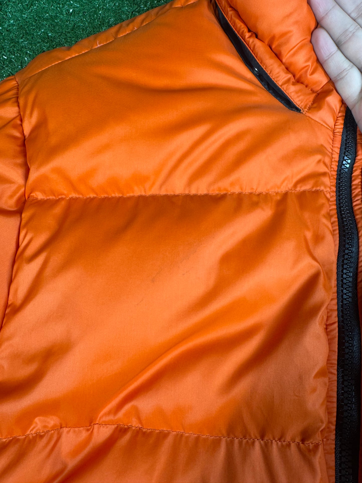 Moncler Orange Maya Puffer Down Coat Jacket (Pre-Owned)