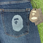 Bape X Mastermind 11th Anniversary Indigo Denim Pants Size Large (MSRP: $680)