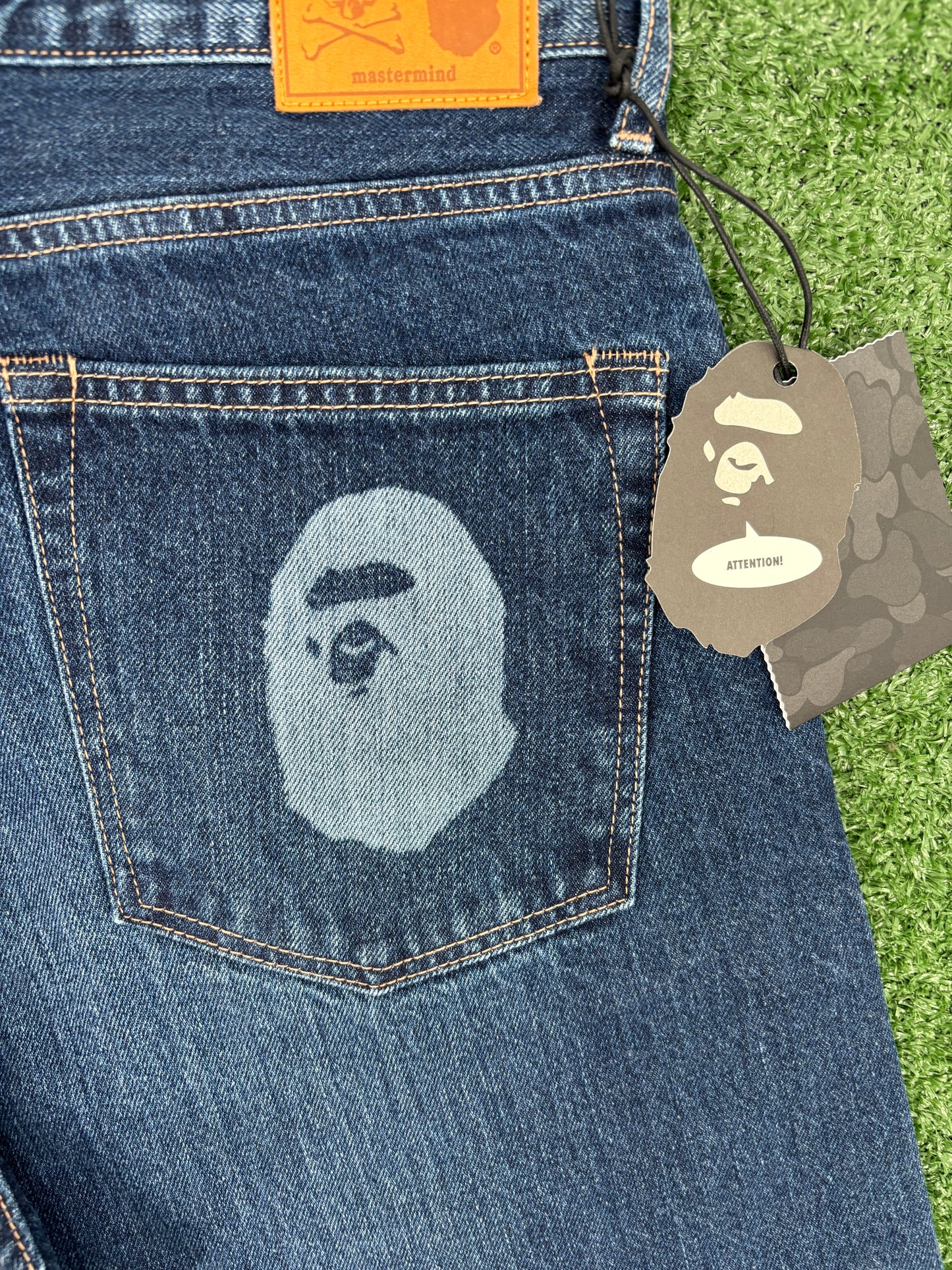 Bape X Mastermind 11th Anniversary Indigo Denim Pants Size Large (MSRP: $680)