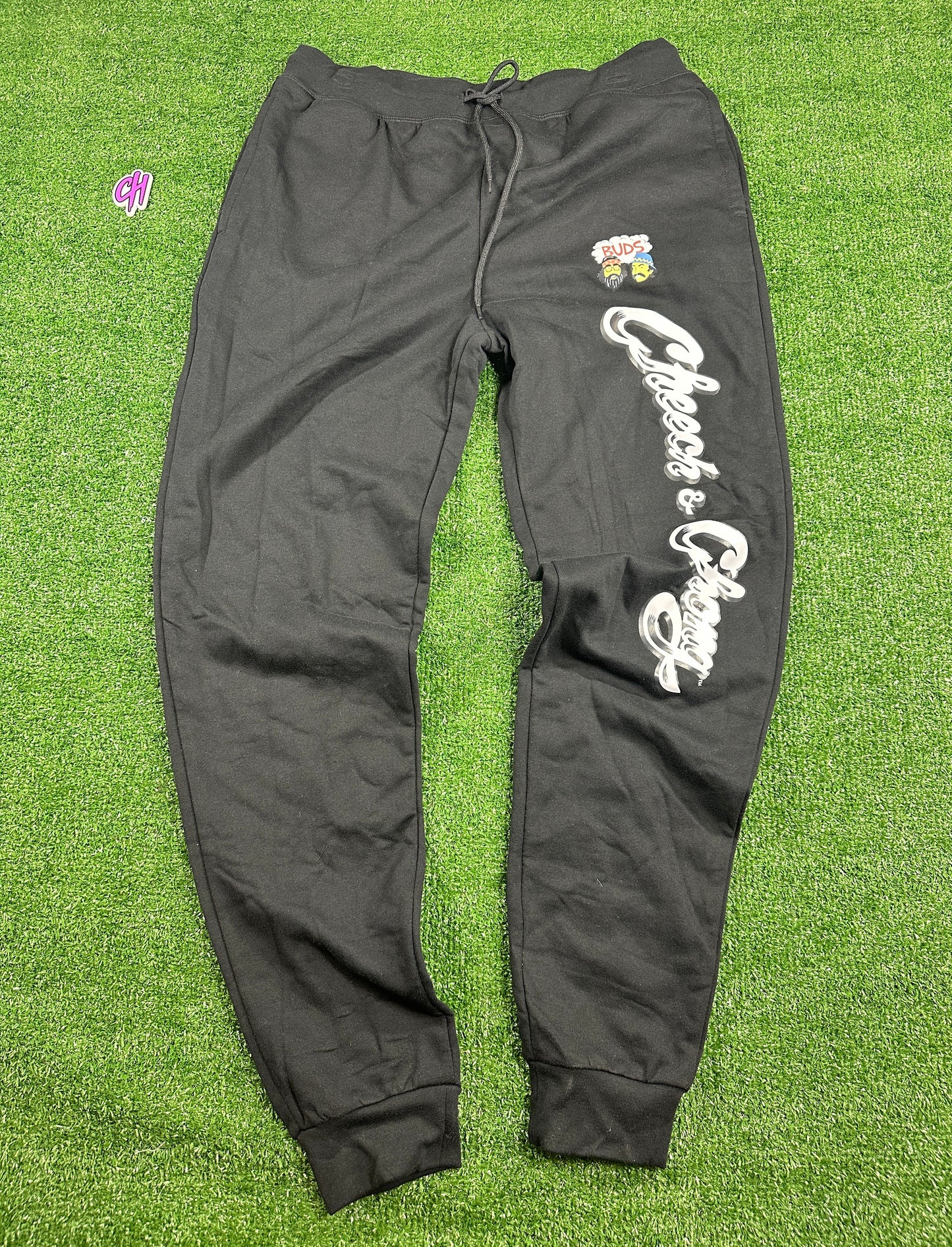 Cheech & Chong Official Merch Full Black Sweatsuit - Size Medium