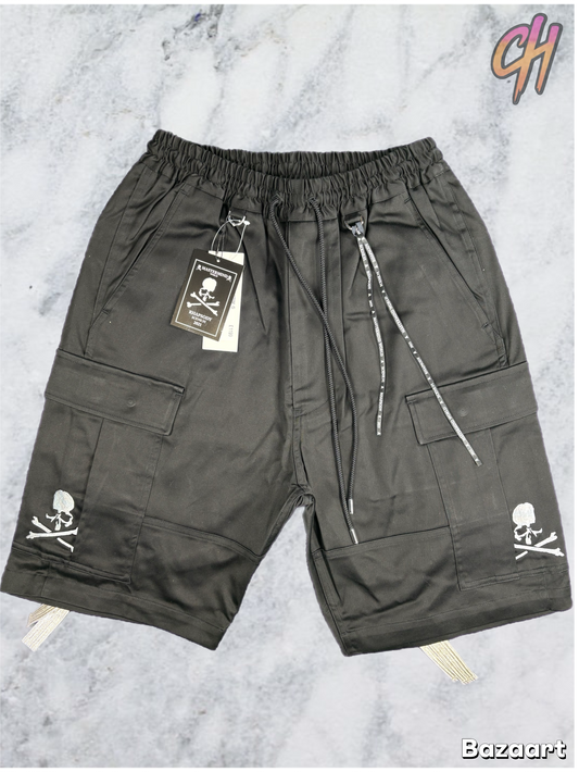 Mastermind Vs. Bape Masterseed Black Cargo Short Pants Size Small