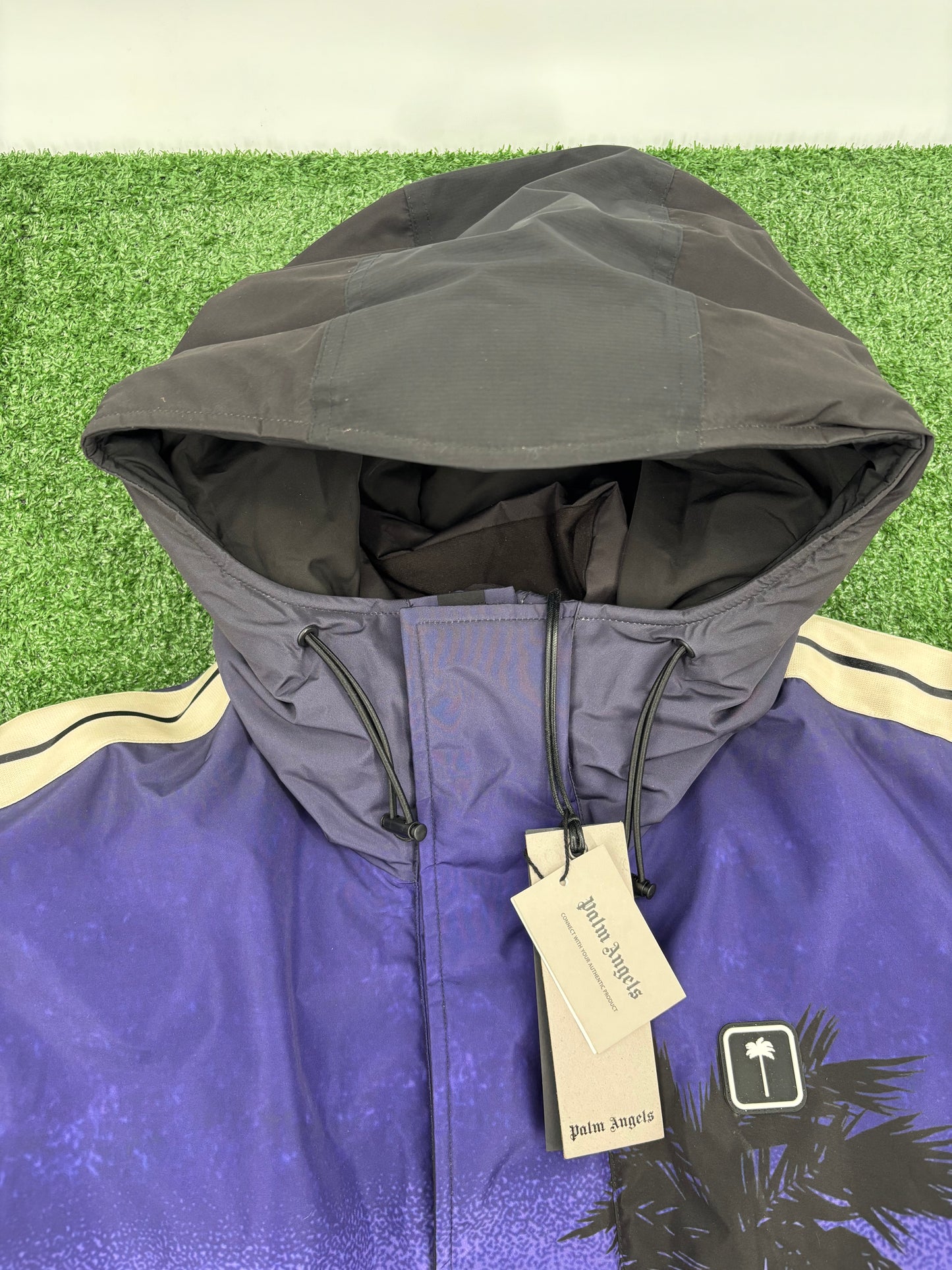 Palm Angels 'Palm Sunset' Track Ski Jacket Size XL (MSRP: $1,775.00)