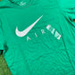 Nike Air Men's Brand New Chest Swoosh Green T-Shirt - Size Medium