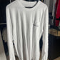 Chrome Hearts Scroll Logo White Pocket L/S T-Shirt Size Small