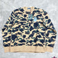 BAPE 1st Camo Ape Head Yellow Crewneck Sweater Size Large