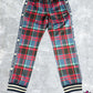 Bape Plaid Check Navy Jersey Track Pants Size XL