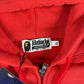 Bape X E.T. Ape Head Red Full Zip-Up Hoodie Size XL