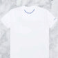 Chrome Hearts Blue Neck Logo White S/S T-Shirt - Men's Large