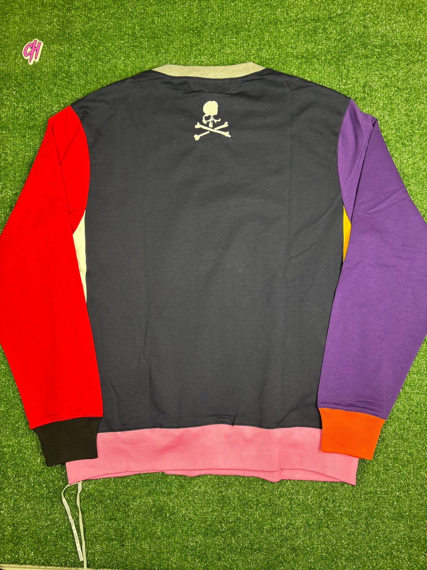 Mastermind World Vs. Bape Multi-Colored Crewneck Sweater Size Large