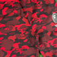 BAPE X Faze Clan Red Camo Sweatpants Size Large