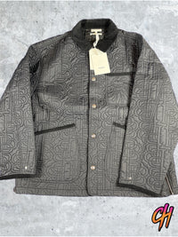 Bape Black Quilted Collared Black Down Jacket Size XL